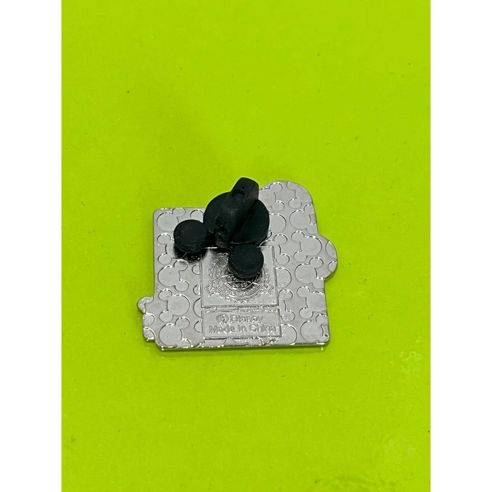 Disney Mickey Mouse Enamel Trading Pin Blue Black Square Logo 2011 Pin EUC